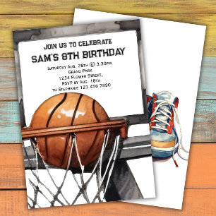 Basketball Birthday Invitation Basketball Party