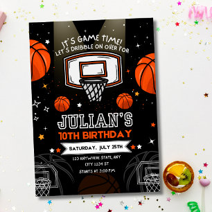 Basketball Birthday Invitation, Sports Birthday Invitation