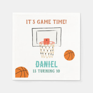 Basketball Birthday Napkin