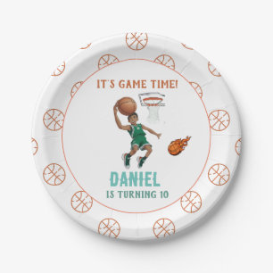 Basketball Birthday  Paper Plate