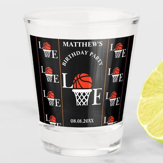 Basketball Birthday Party, Basketball Player  Shot Glass (Creator Uploaded)