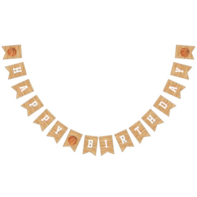 Basketball Birthday Party Bunting (All)