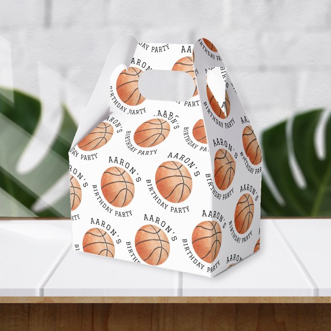 Basketball Birthday Party Favour Box (Creator Uploaded)