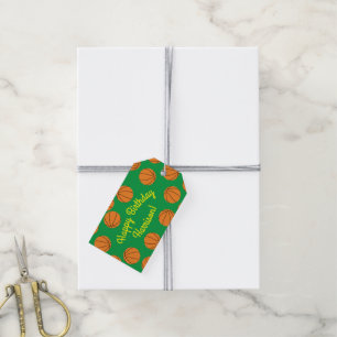 Basketball Birthday Party Gift Tags