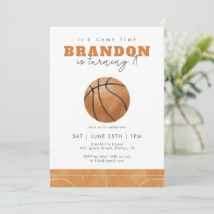 Basketball Birthday Party Invite for Boys Sports 