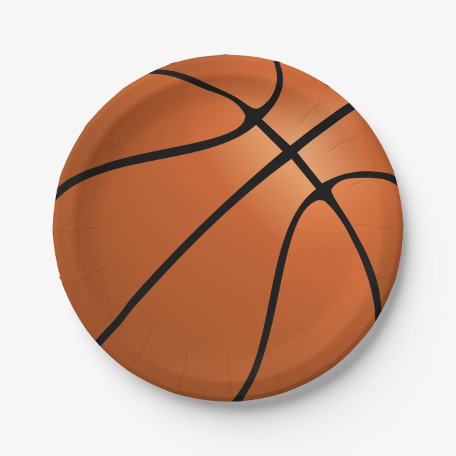 Basketball Birthday Party  Paper Plate (Front)