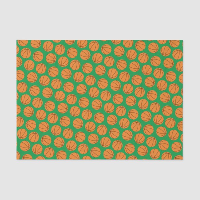 Basketball Birthday Party Tissue Paper (Front)