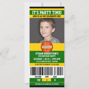 Basketball Birthday Photo Template