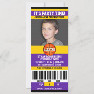 Basketball Birthday Photo Template