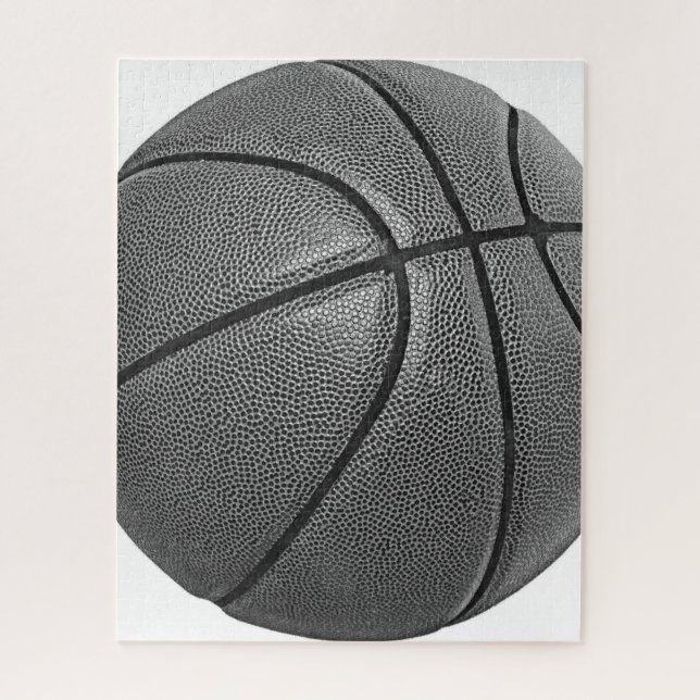 Basketball Black & White Jigsaw Puzzle (Vertical)