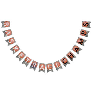 Basketball Blue Bunting Banner Grad