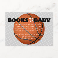 Basketball Books for Baby Invite Enclosure Card