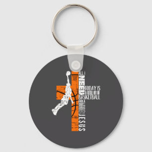 Basketball Boy Ages Kids Men All I Need Jesus Key Ring