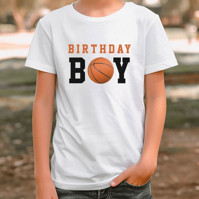 Basketball Boy Birthday Party T-Shirt (Basketball Boy Birthday Party T-Shirt)