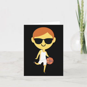 Basketball Boy Emoji 1 Card