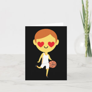 Basketball Boy Emoji Card