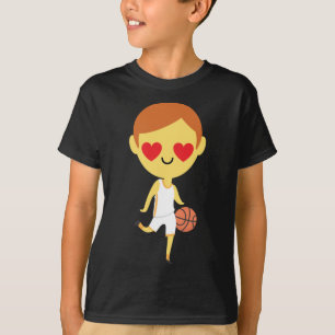 Basketball Boy Emoji  T-Shirt