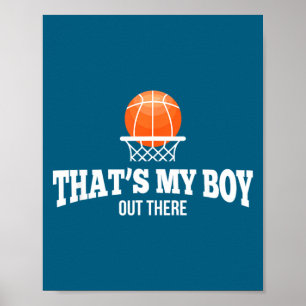 Basketball Boy For Mom Dad Grandma Grandpa Poster