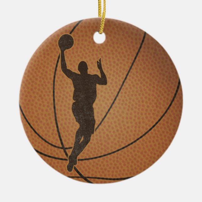 Basketball Boy Ornament (Front)