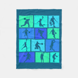 Basketball Boys Kids Men Fleece Blanket