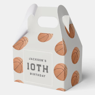 Basketball Boy's Modern Sports Themed Birthday Favour Box