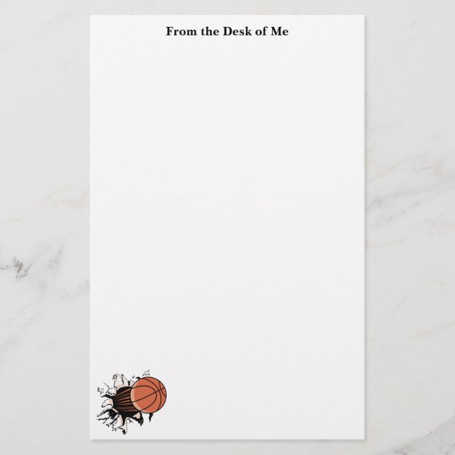 Basketball Breakout Stationery (Front)