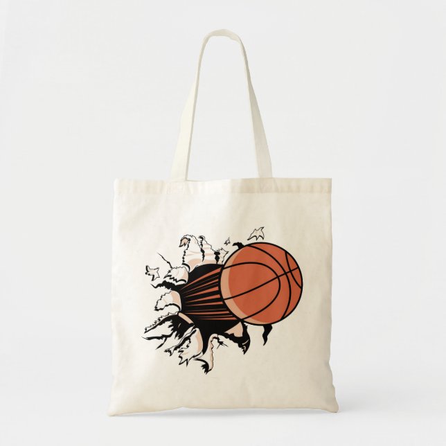 Basketball Breakout Tote Bag (Front)