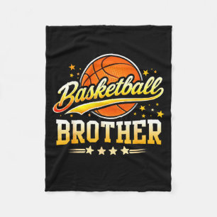 Basketball brother family matching fleece blanket