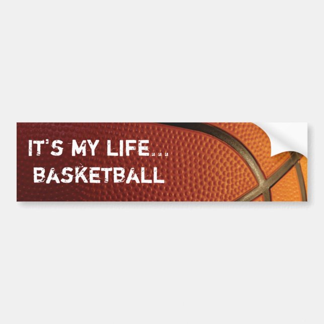 basketball bumper sticker (Front)