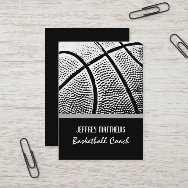 Basketball Business Card (Front/Back In Situ)
