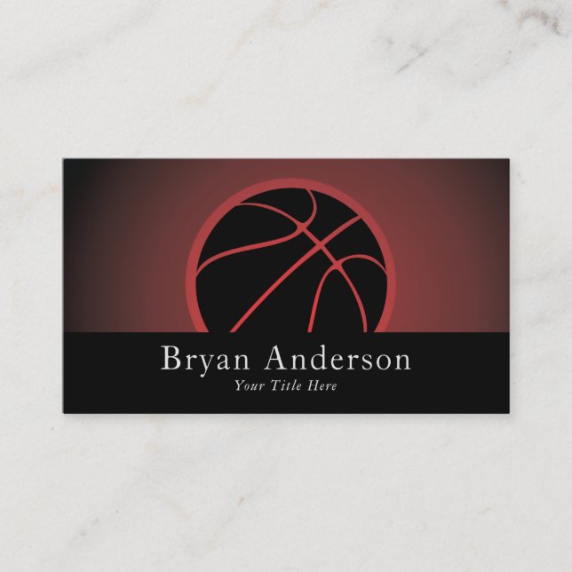 Basketball Business Card (Front)