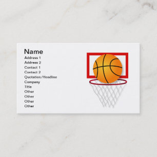 Basketball Business Card