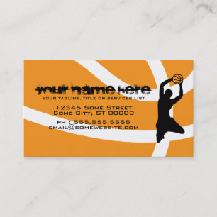 basketball business card