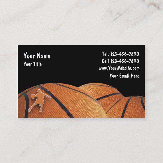 Basketball Business Cards (Front)