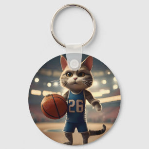 Basketball Cat, Key Ring