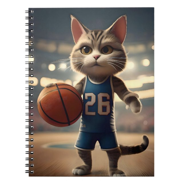 Basketball Cat,  Notebook (Front)