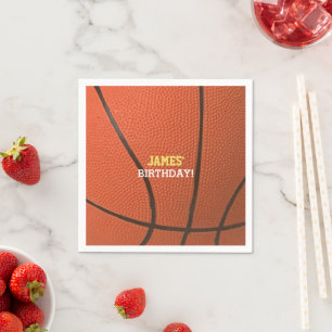 Basketball Celebration Personalised Napkin