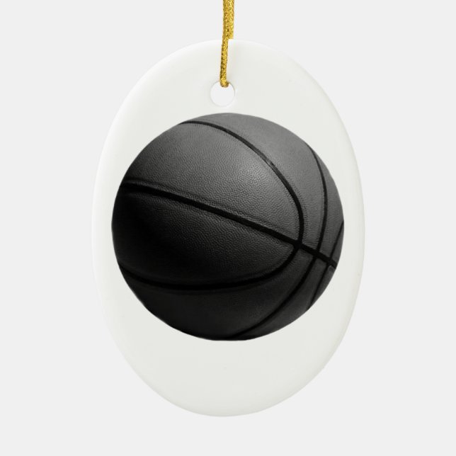 Basketball Ceramic Tree Decoration (Front)