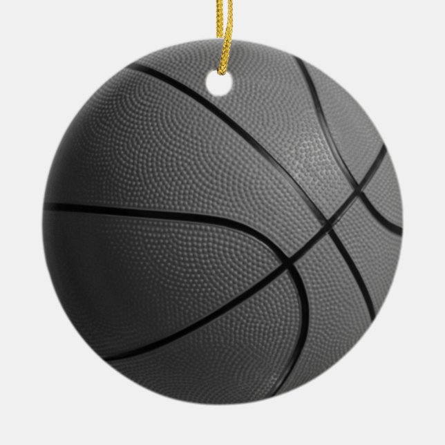 Basketball Ceramic Tree Decoration (Front)