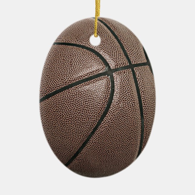 Basketball Ceramic Tree Decoration (Front)