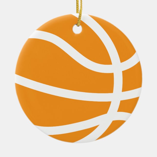 basketball ceramic tree decoration (Front)
