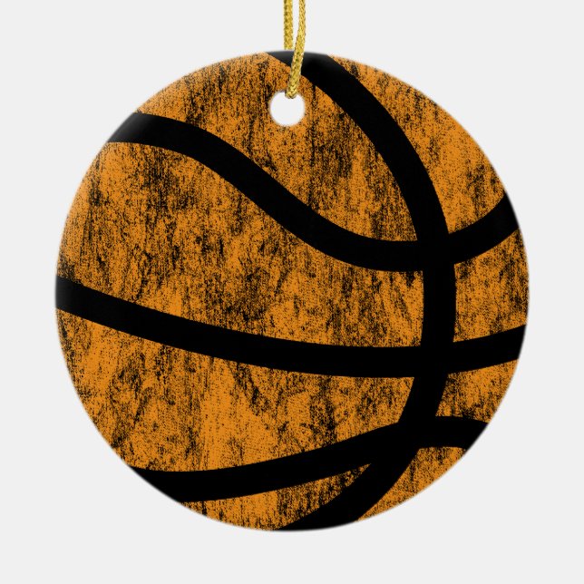 basketball ceramic tree decoration (Front)