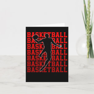 Basketball Champion Basketball Player Fans Retro Card
