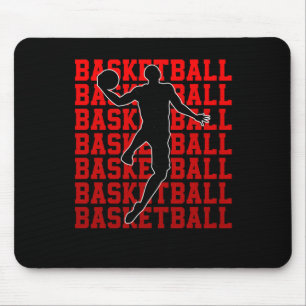 Basketball Champion Basketball Player Fans Retro Mouse Pad