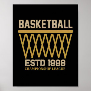 Basketball Championship League Estd 1998 Poster