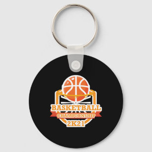 Basketball Championship Vintage Key Ring