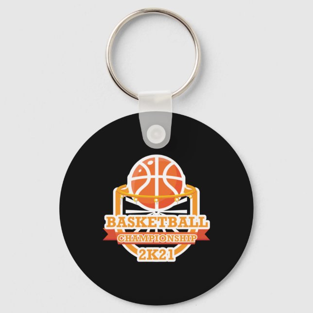 Basketball Championship Vintage  Key Ring (Front)