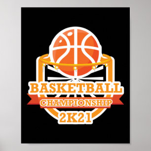 Basketball Championship Vintage Poster