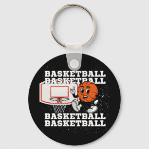Basketball Character Hoop Key Ring