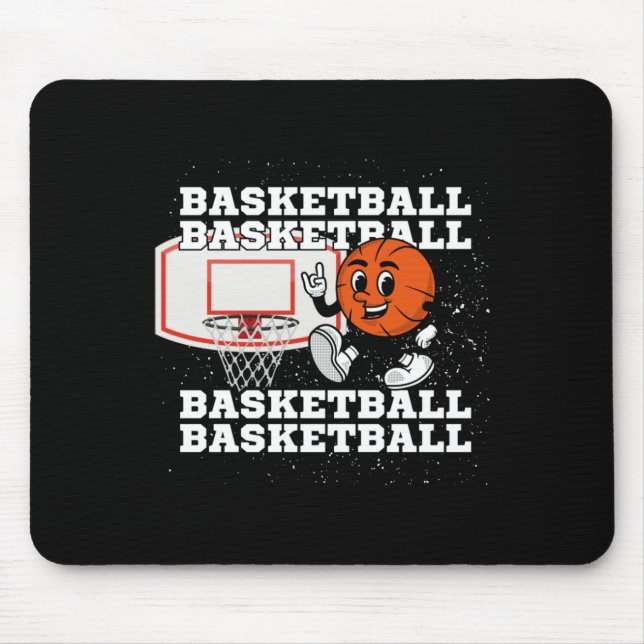 Basketball Character Hoop  Mouse Pad (Front)